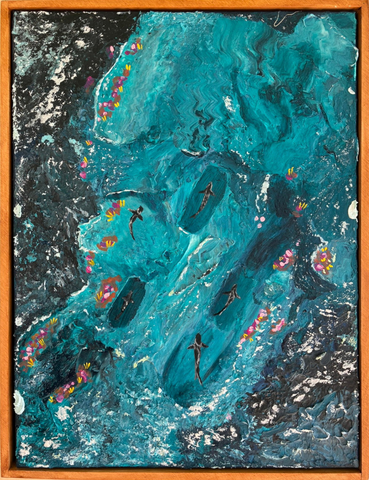 Great Barrier Reef Five - Texture Acrylic Original Painting