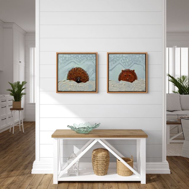 Chilly Echidna - Textured Acrylic Original Painting
