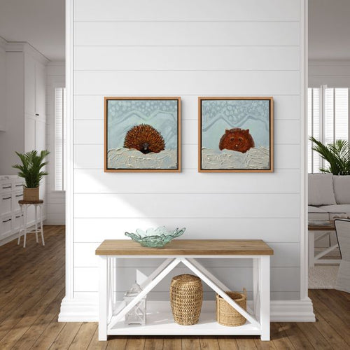 Chilly Echidna - Textured Acrylic Original Painting