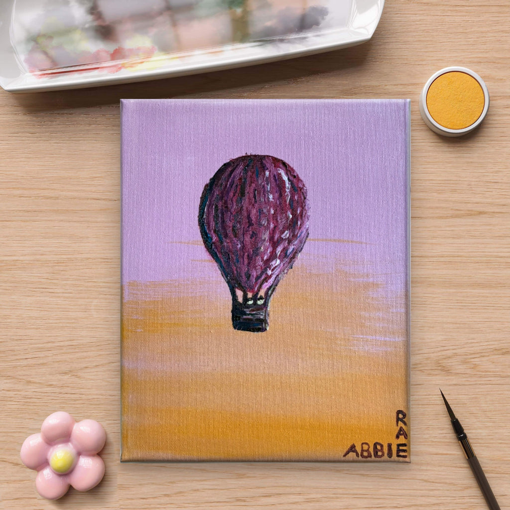 Hot Air Balloons Two - Original Oil Painting