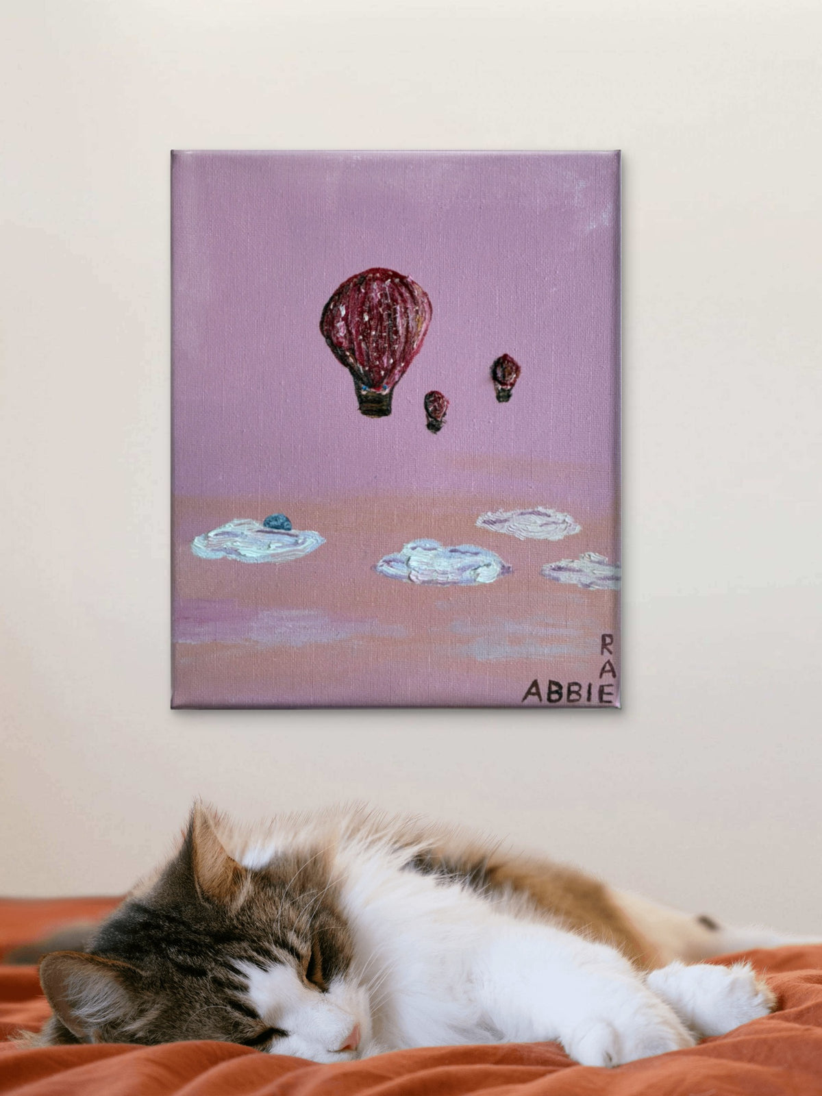 Hot Air Balloons Five - Original Oil Painting