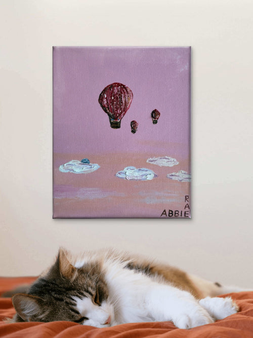 Hot Air Balloons Five - Original Oil Painting