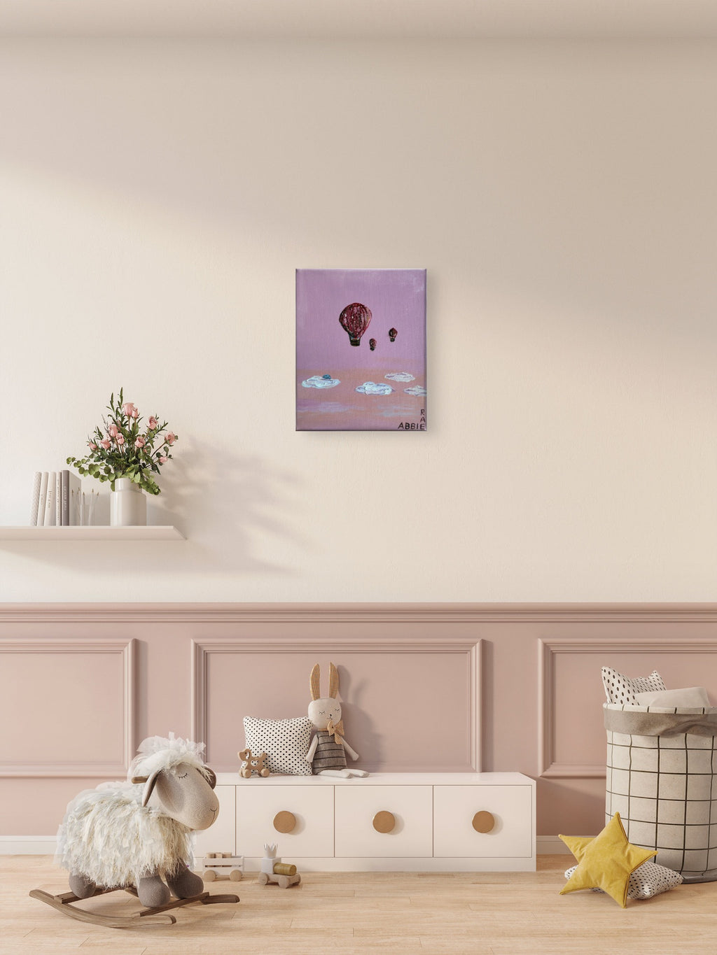 Hot Air Balloons Five - Original Oil Painting