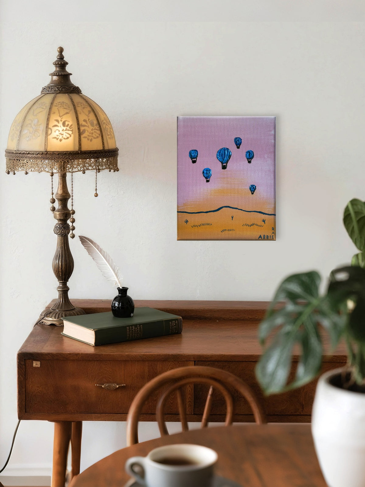Hot Air Balloons Three - Original Oil Painting