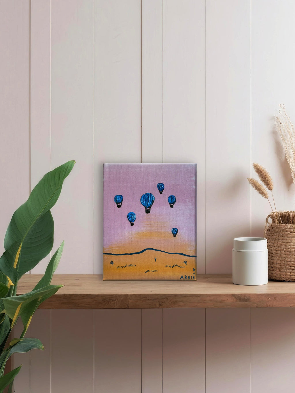 Hot Air Balloons Three - Original Oil Painting