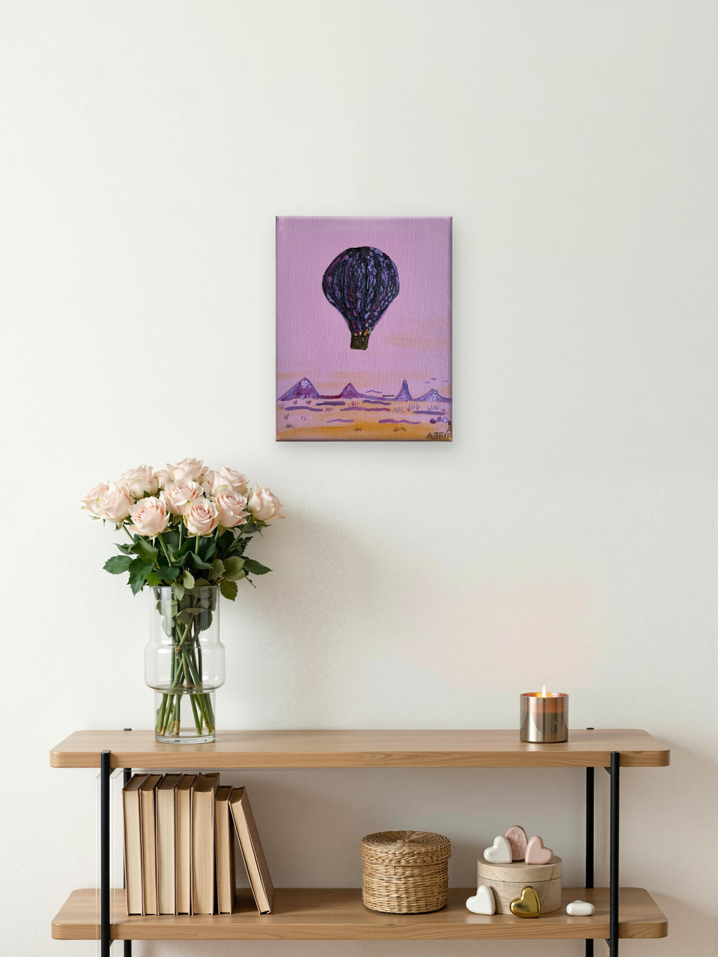 Hot Air Balloons One - Original Oil Painting