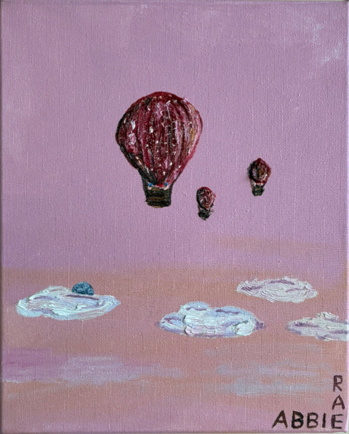 Hot Air Balloons Five - Original Oil Painting
